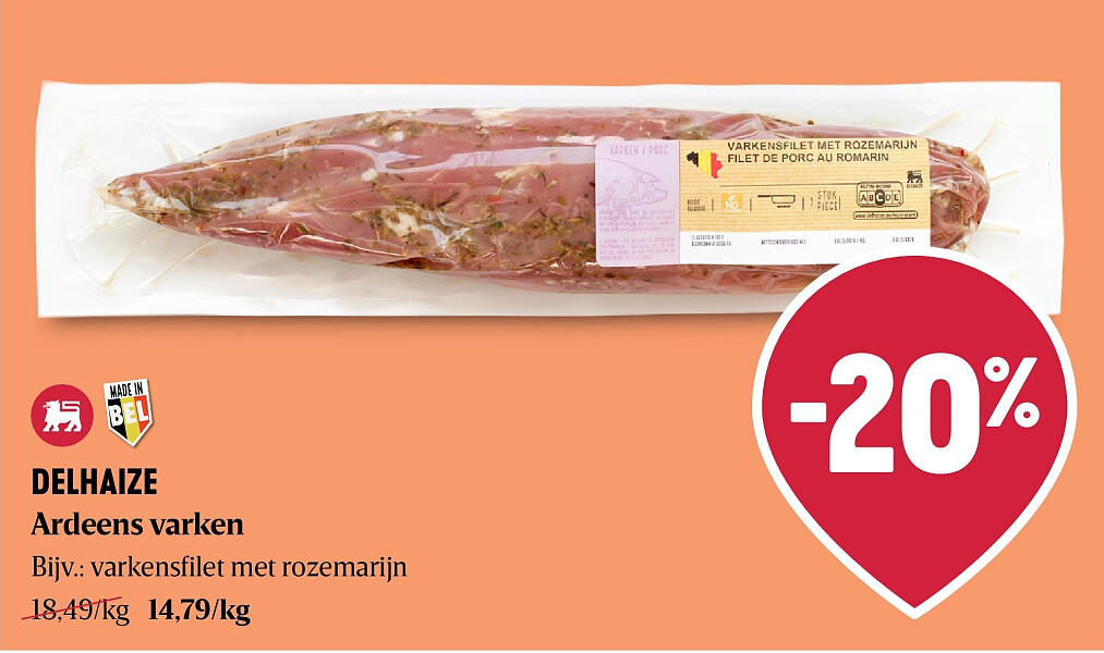 DELHAIZE Ardeens varken