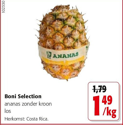 Boni Selection ananas zonder kroon