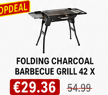 FOLDING CHARCOAL BARBECUE GRILL 42 X