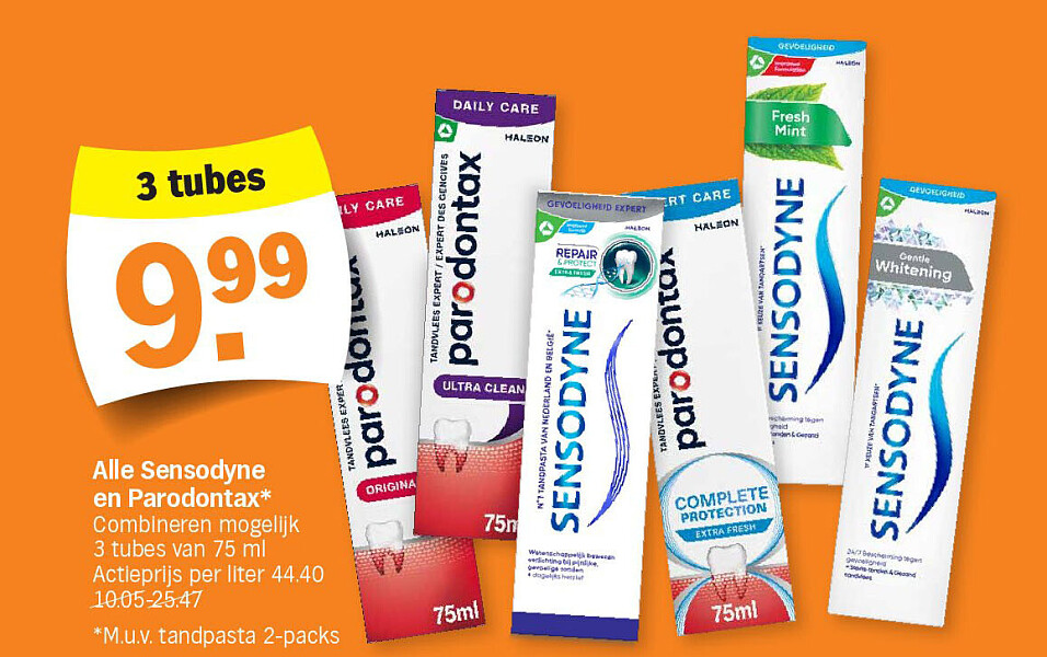 Alle Sensodyne en Parodontax