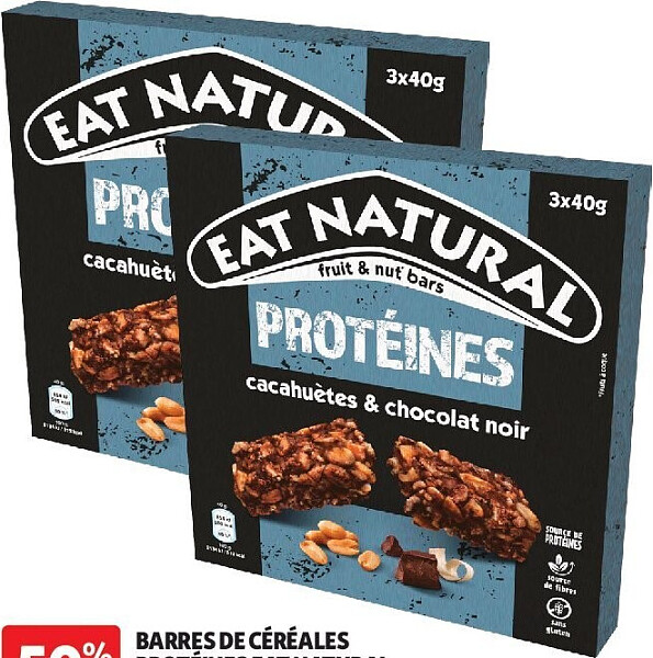 Barres de céréales protéines Eat Natural