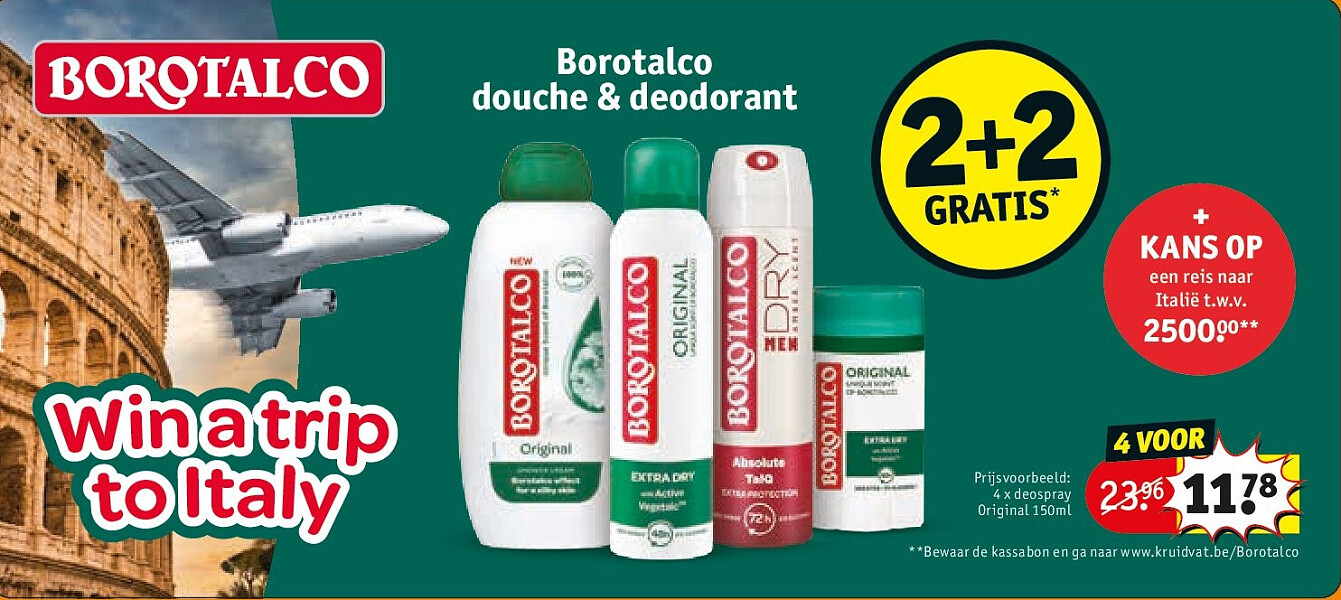 4 x deospray Original 150ml