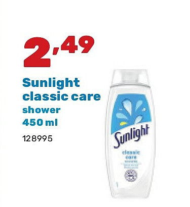 Sunlight classic care shower 450 ml