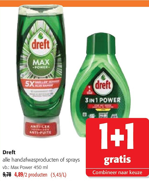 Dreft alle handafwasproducten of sprays