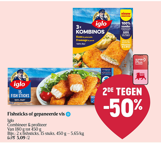 Fishsticks of gepaneerde vis