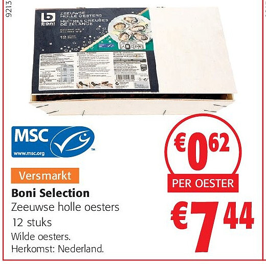 Boni Selection Zeeuwse holle oesters 12 stuks
