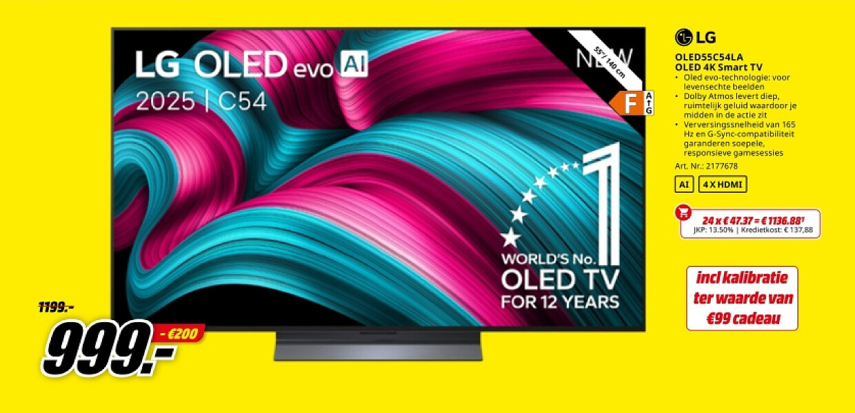 LG OLED55C54LA OLED 4K Smart TV