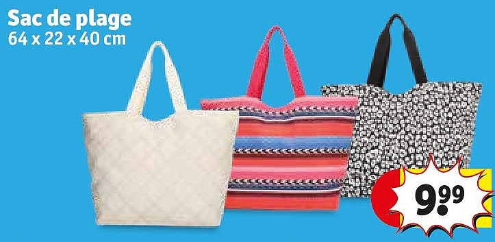 Sac de plage 64 x 22 x 40 cm