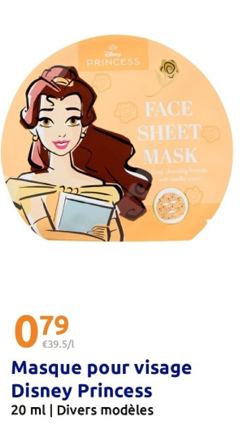 Masque pour visage Disney Princess