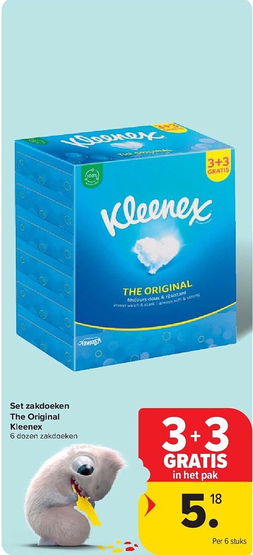 Set zakdoeken The Original Kleenex
