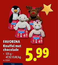 FAVORINA Knuffel met chocolade