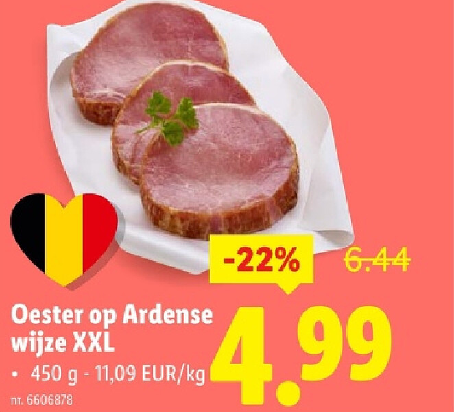 Oester op Ardense wijze XXL