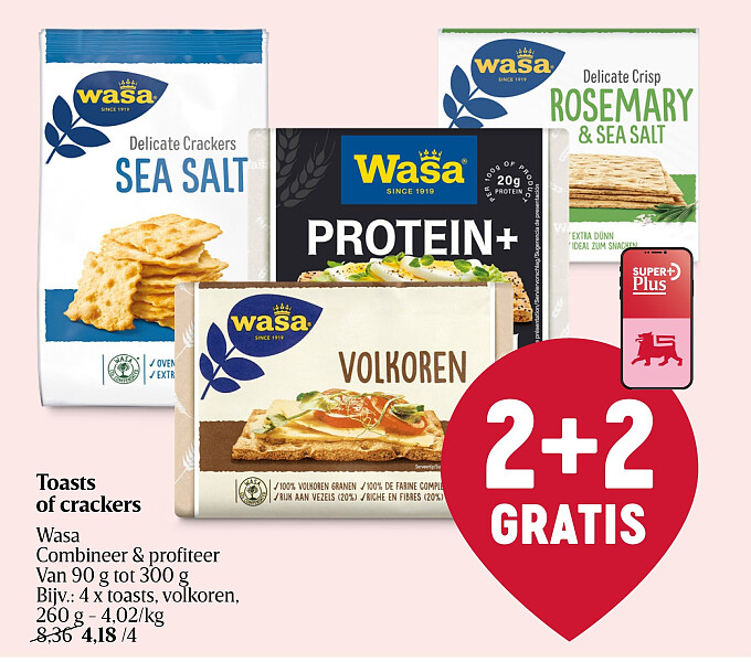 Toasts of crackers