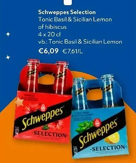 Schweppes Selection Tonic Basil & Sicilian Lemon