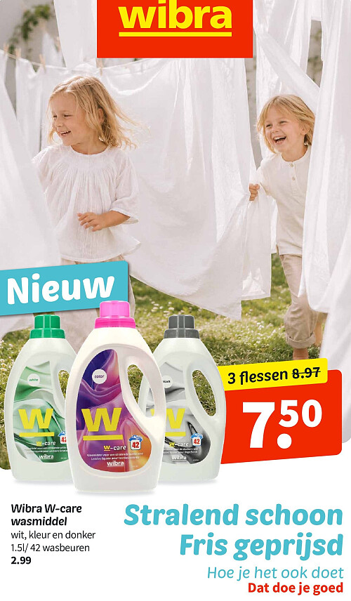 Wibra W-care wasmiddel