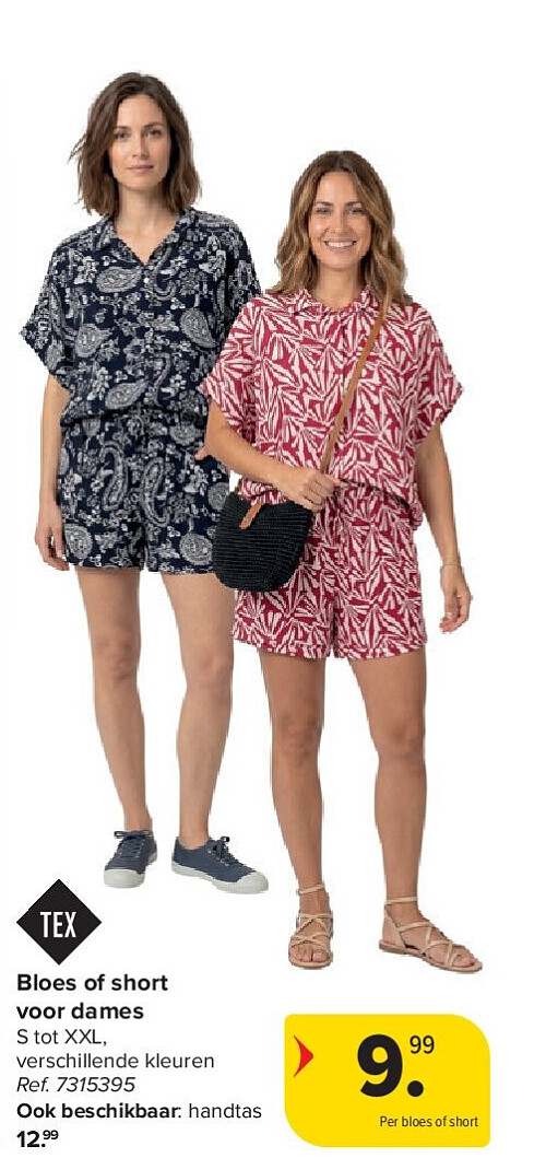 Bloes of short voor dames