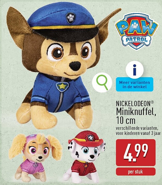 Miniknuffel, 10cm
