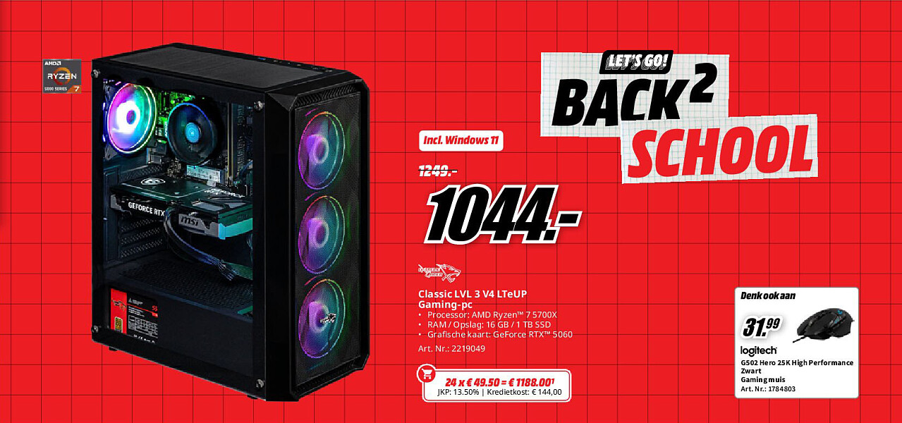 Classic LVL 3 V4 LTeUP Gaming-pc