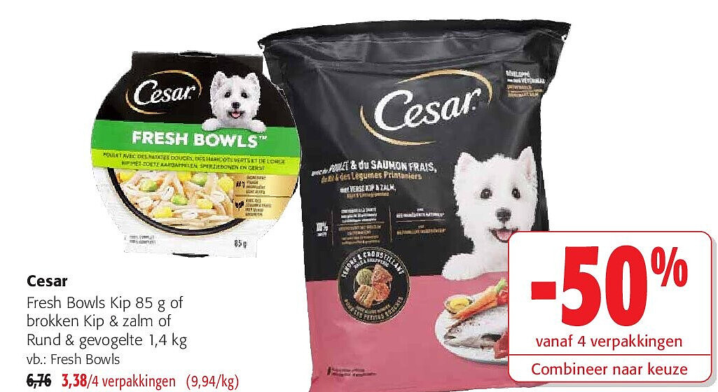 Cesar Fresh Bowls Kip 85 g