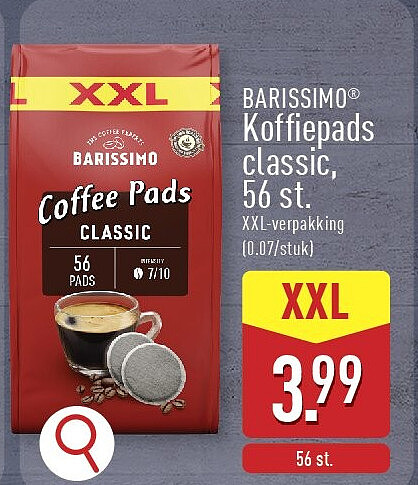 Koffiepads classic, 56st.