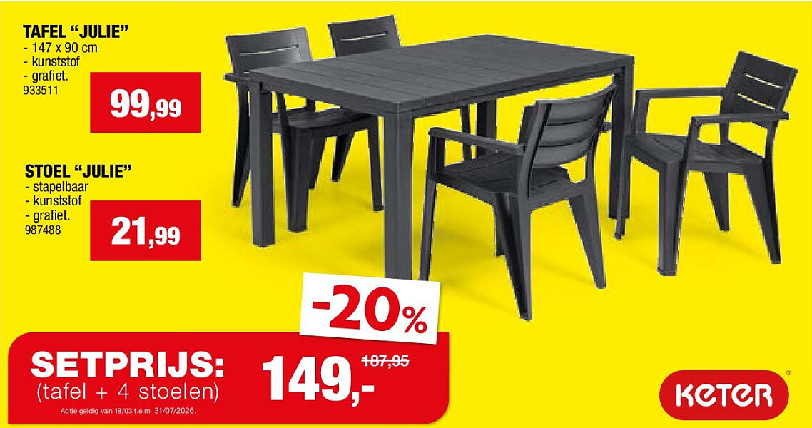 TAFEL “JULIE”
