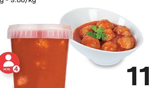 Gehaktballetjes in tomatensaus