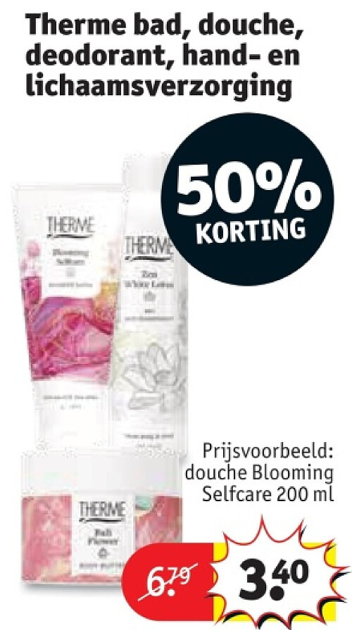 Therme bad, douche, deodorant, hand- en lichaamsverzorging