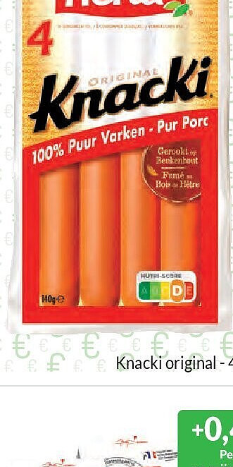 Herta Knacki original - 4 stuks - 140g