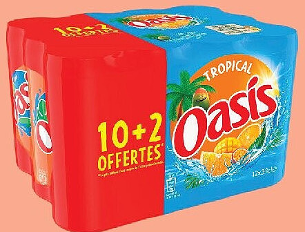 Canettes Oasis Tropical