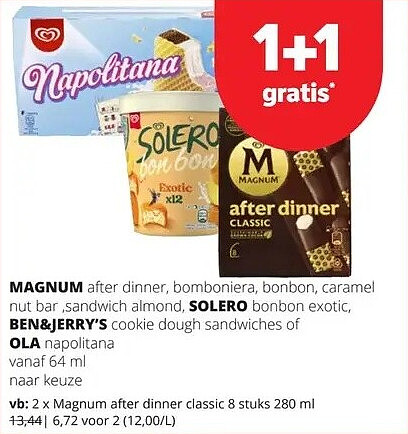 Magnum after dinner classic 8 stuks 280 ml