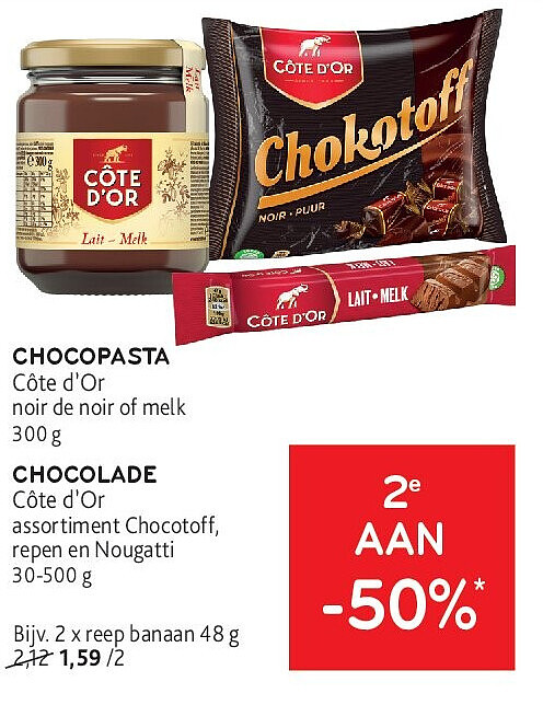 CHOCOPASTA reep banaan 48 g