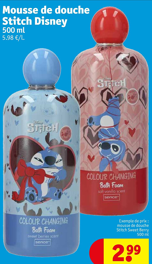Mousse de douche Stitch Disney 500 ml
