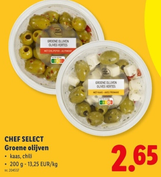 Groene olijven