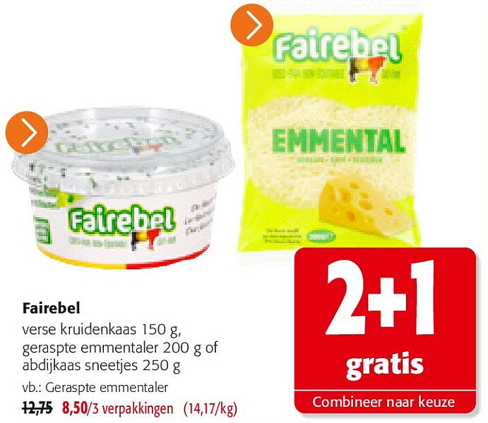 Fairebel Geraspte emmentaler