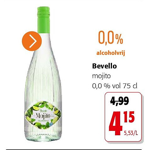 Bevello mojito 0,0 % vol 75 cl