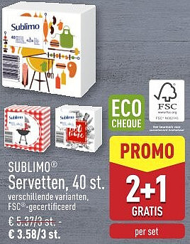 Servetten, 40st.