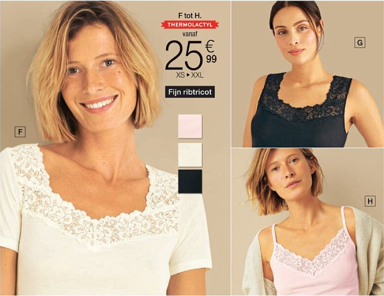 Thermolactyl Sensitive Warmte Soft 2, fijn ribtricot