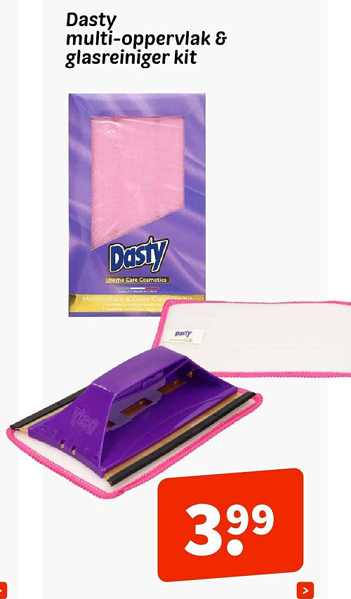 Dasty multi-oppervlak & glasreiniger kit