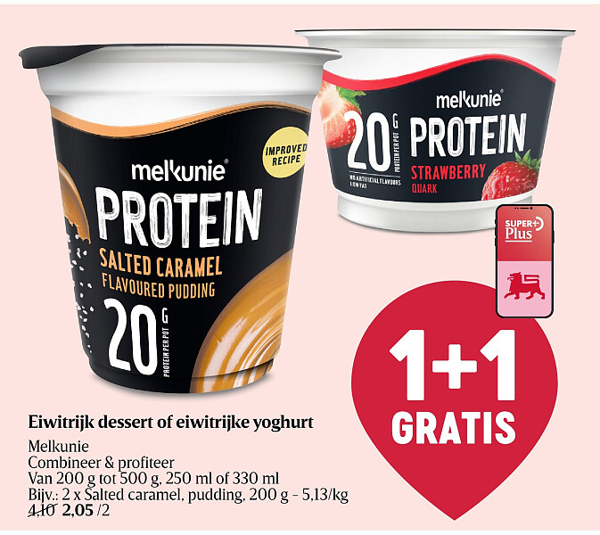 Dessert ou yaourt protéinés