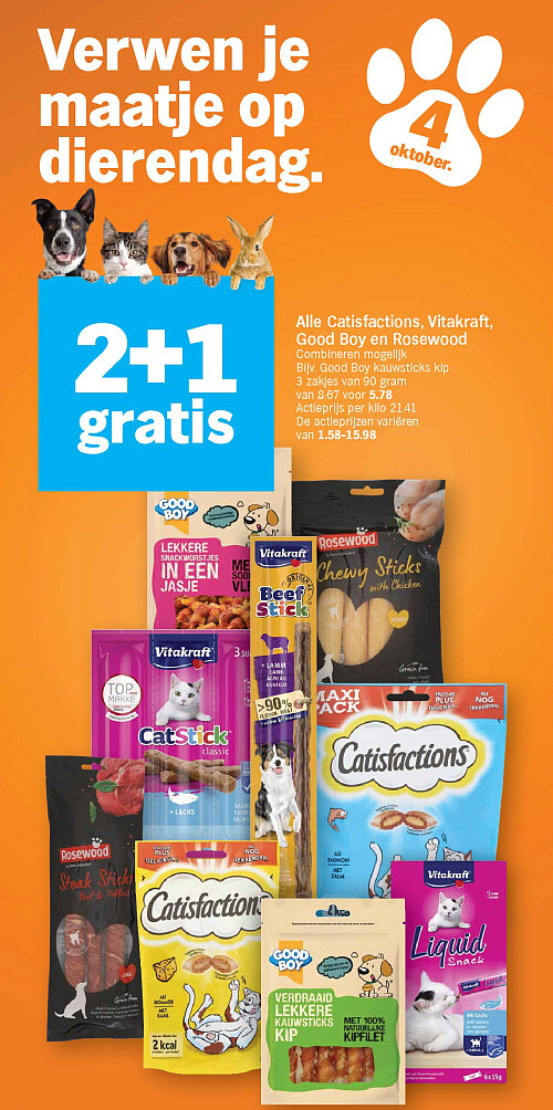 Alle Catisfactions, Vitakraft, Good Boy en Rosewood