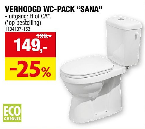 VERHOOGD WC-PACK “SANA”