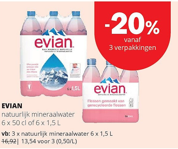 EVIAN natuurlijk mineraalwater
