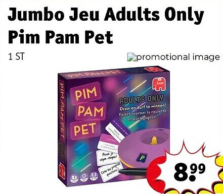 Jumbo Jeu Adults Only Pim Pam Pet