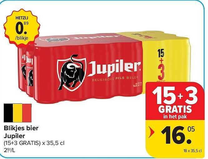 Blikjes bier Jupiler