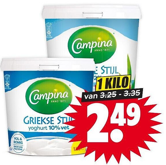 Campina yoghurt Griekse stijl