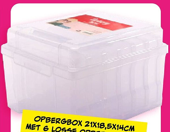Opbergbox 21 x 18,5 x 14 cm