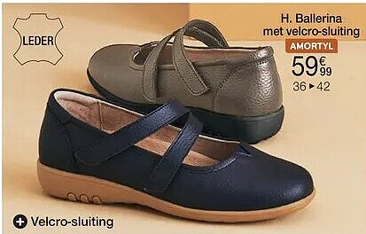 H. Ballerina met velcro-strip