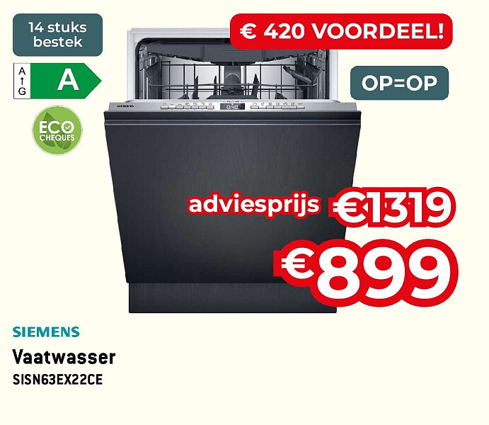 Vaatwasser SISN63EX22CE