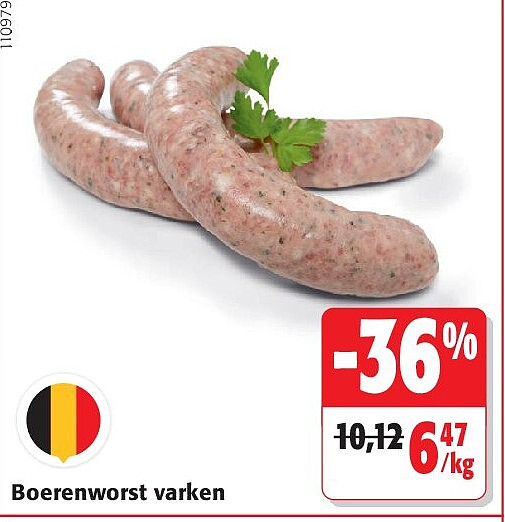 Boerenworst varken 110979