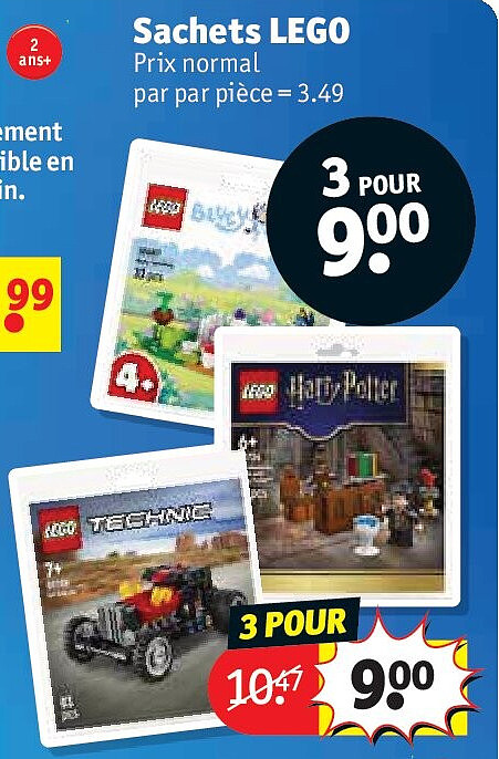 Sachets LEGO 3 POUR